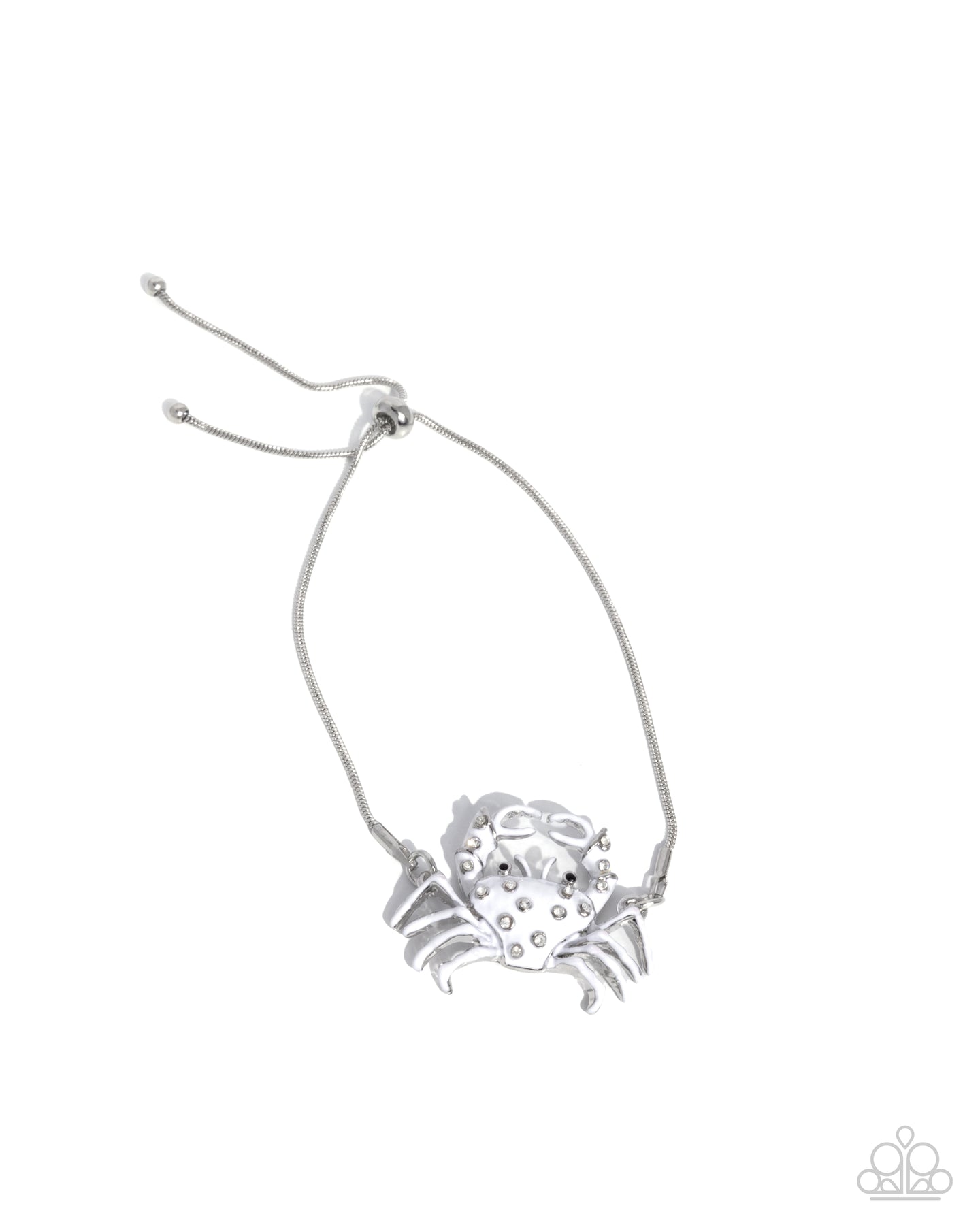CRAB Walk - White bracelet  E072
