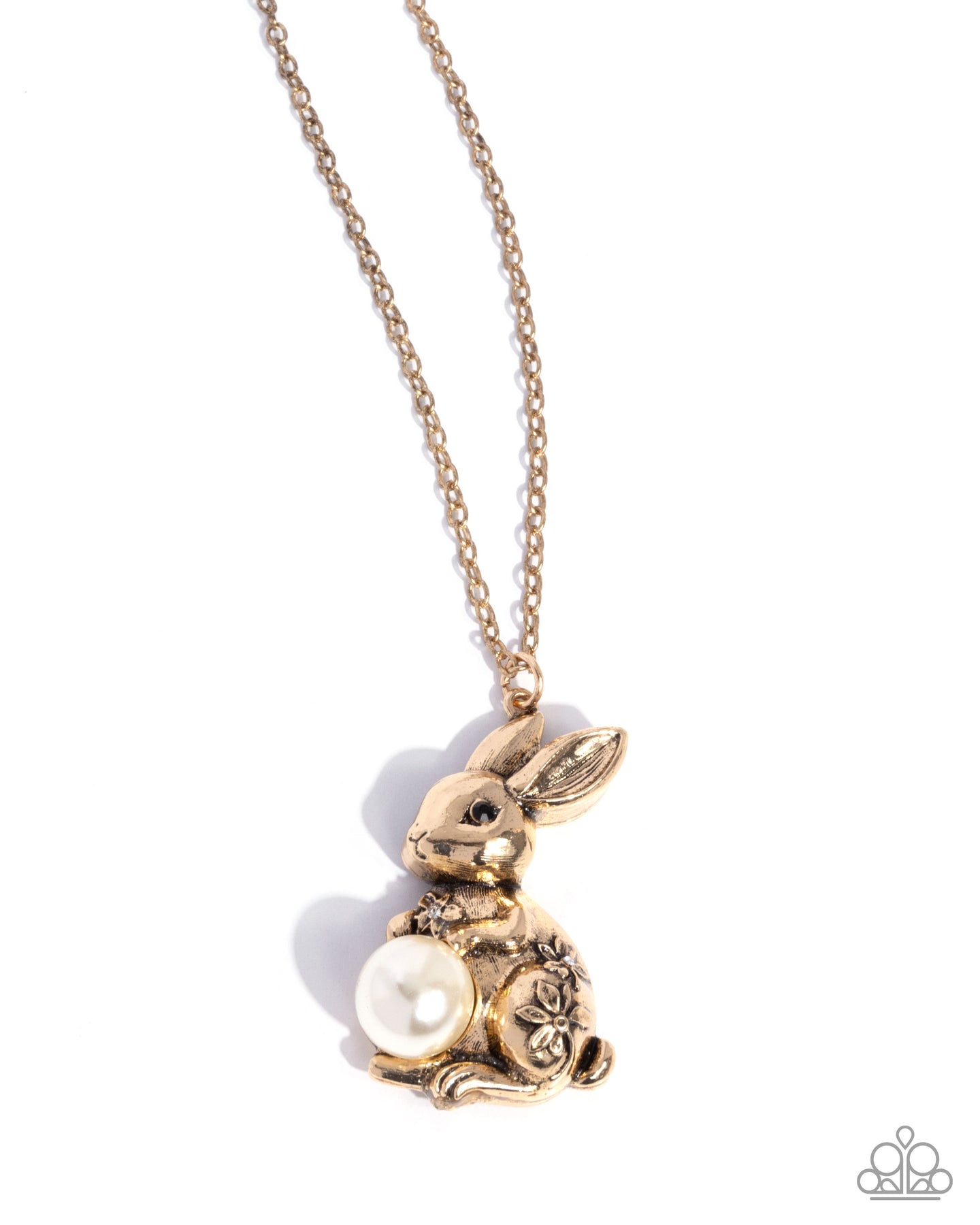 Easter Bunny - Gold necklace E079