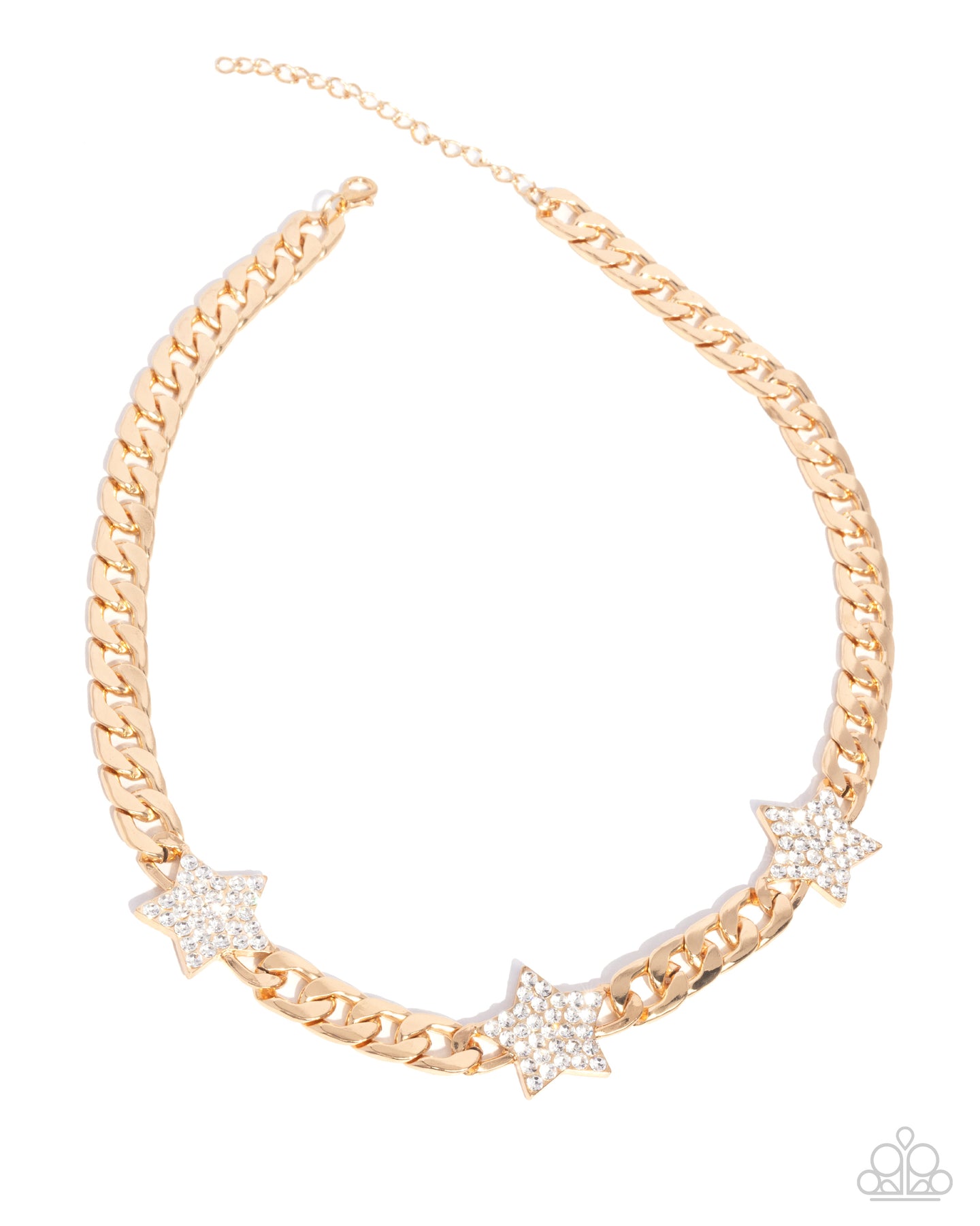Uncle Sam Stars - Gold necklace E007