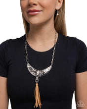 Load image into Gallery viewer, Limitless Longhorn - White necklace D047
