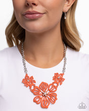 Load image into Gallery viewer, Floral Fandom - Orange necklace B089
