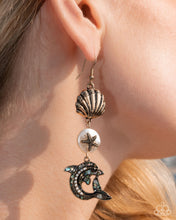 Load image into Gallery viewer, Delightful Dolphin - Gold earring EMP 2025 Exclusive E022
