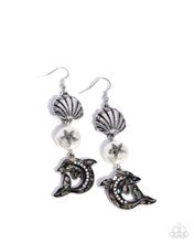 Load image into Gallery viewer, Delightful Dolphin - White earring G039
