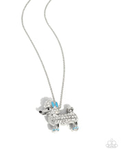 Load image into Gallery viewer, Poodle Pageantry - Blue necklace E082
