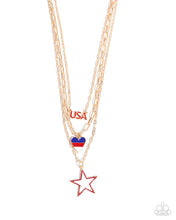 Load image into Gallery viewer, Unforgettable USA - Gold necklace D009
