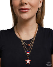 Load image into Gallery viewer, Unforgettable USA - Gold necklace D009
