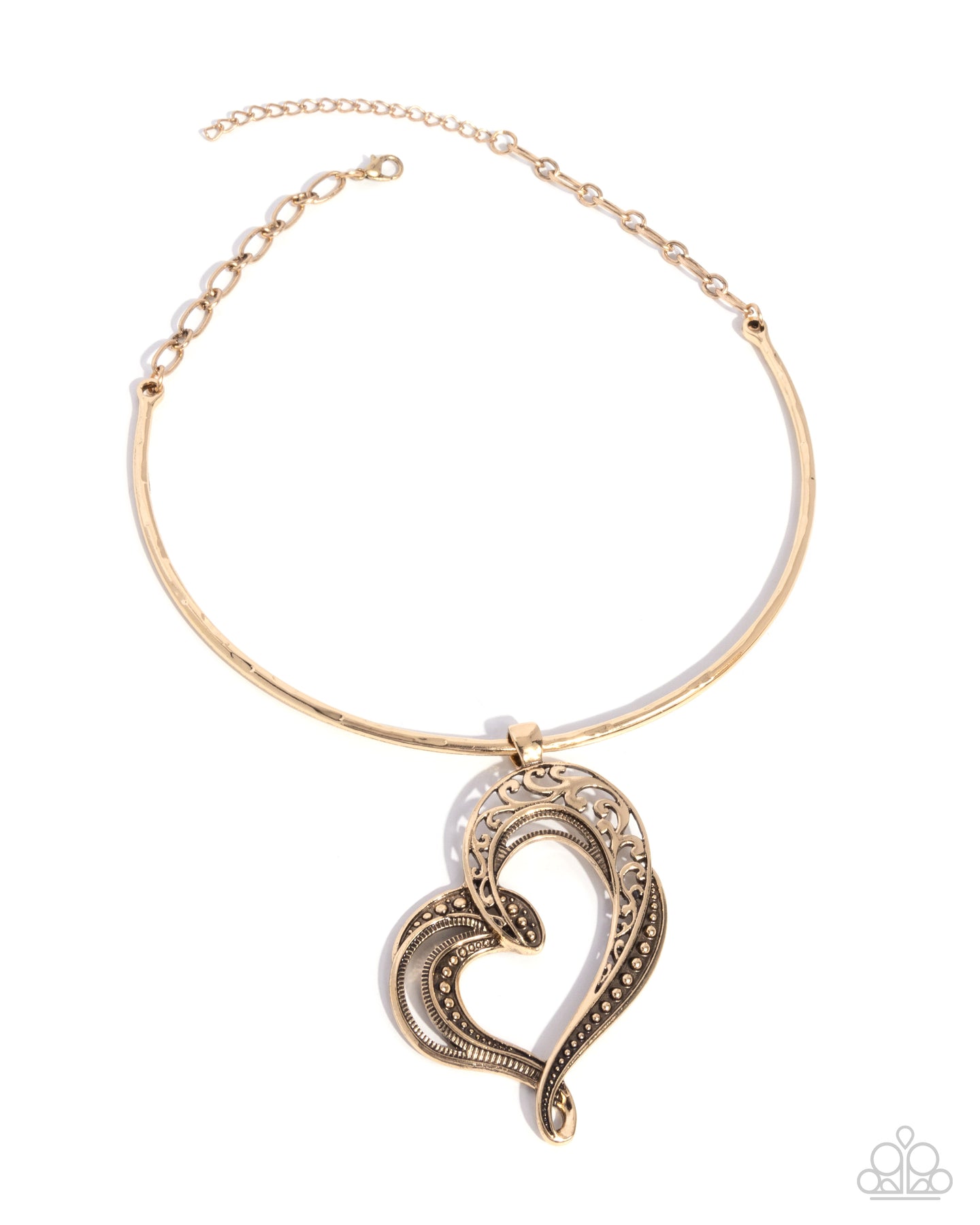 Concentric Courtship - Gold necklace E036