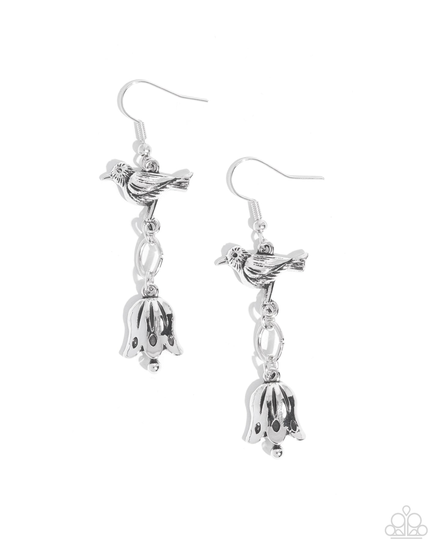 Balancing Bird - Silver earring A041