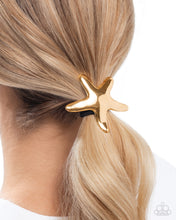 Load image into Gallery viewer, Sleek Starfish - Gold hair tie E076
