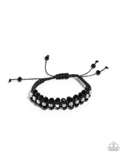 Load image into Gallery viewer, Embedded Effervescence - Black bracelet A028
