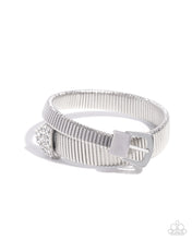 Load image into Gallery viewer, Belted Brilliance - White bracelet E013
