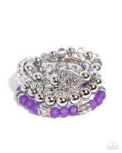 Load image into Gallery viewer, Poetically Plush - Purple bracelet E070
