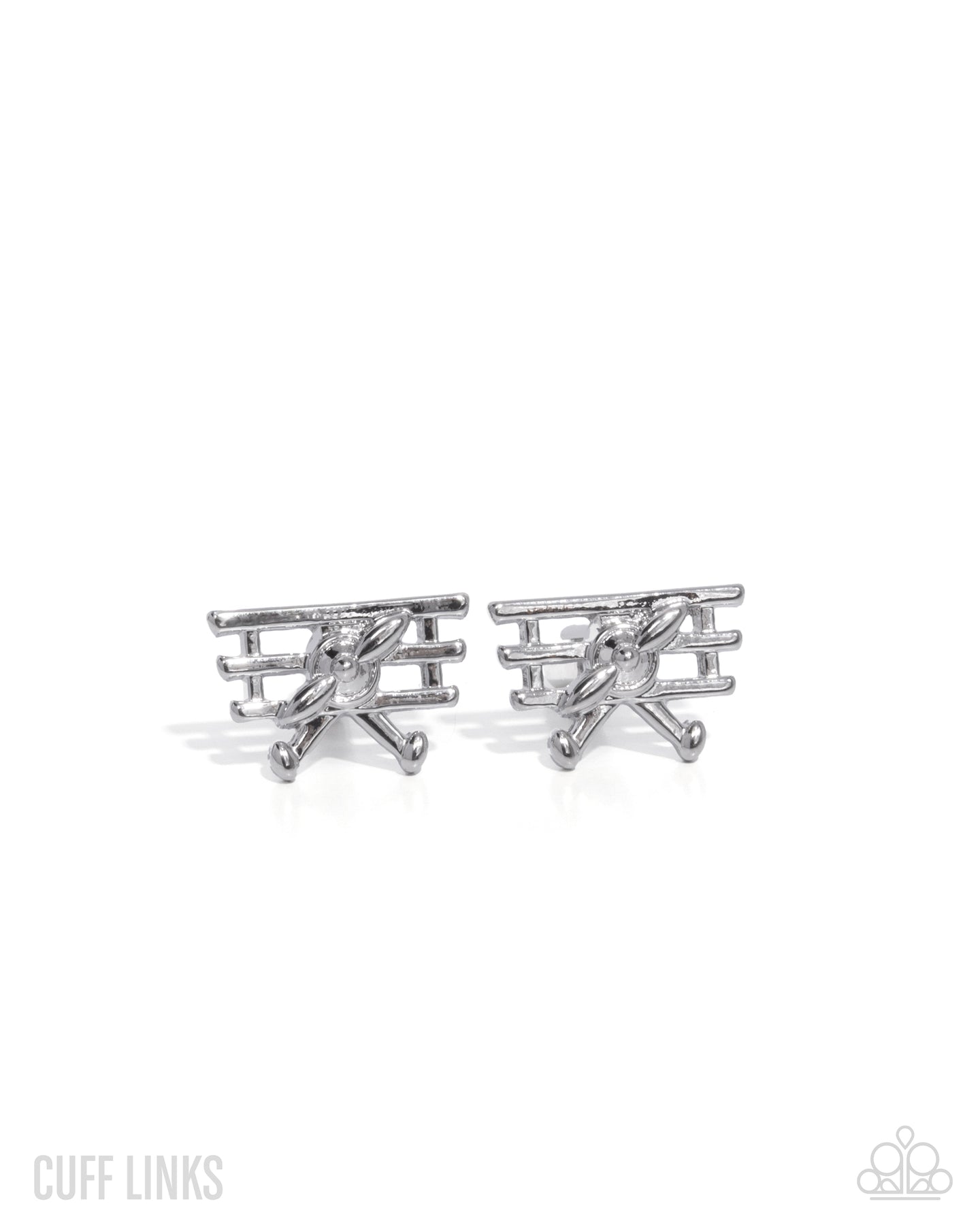 WRIGHT Here! - Silver men's cuff links D001