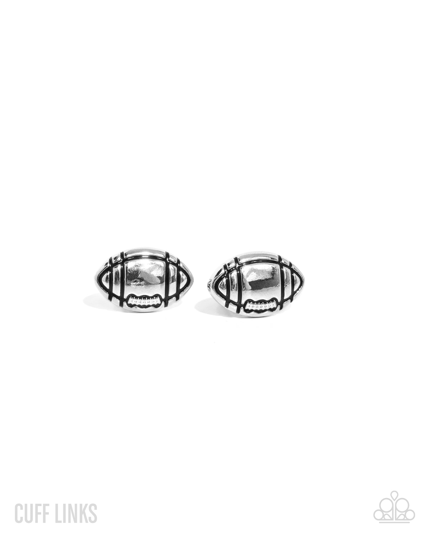 Football Framework - Silver cuff link E016