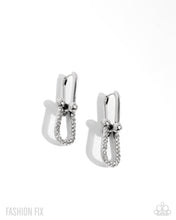 Load image into Gallery viewer, Heightened Haute - White hinge hoop earring May 2025 FF A084
