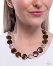 Load image into Gallery viewer, Swatch Shimmer - Brown necklace D052

