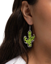 Load image into Gallery viewer, Cactus Catwalk - Green earring BOX 18
