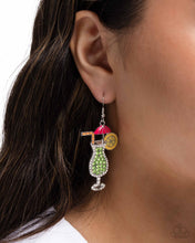 Load image into Gallery viewer, Delightful Daiquiri - Green earring B104
