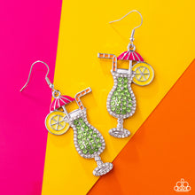 Load image into Gallery viewer, Delightful Daiquiri - Green earring B104
