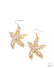 Load image into Gallery viewer, Seize the Starfish - Gold earring F024
