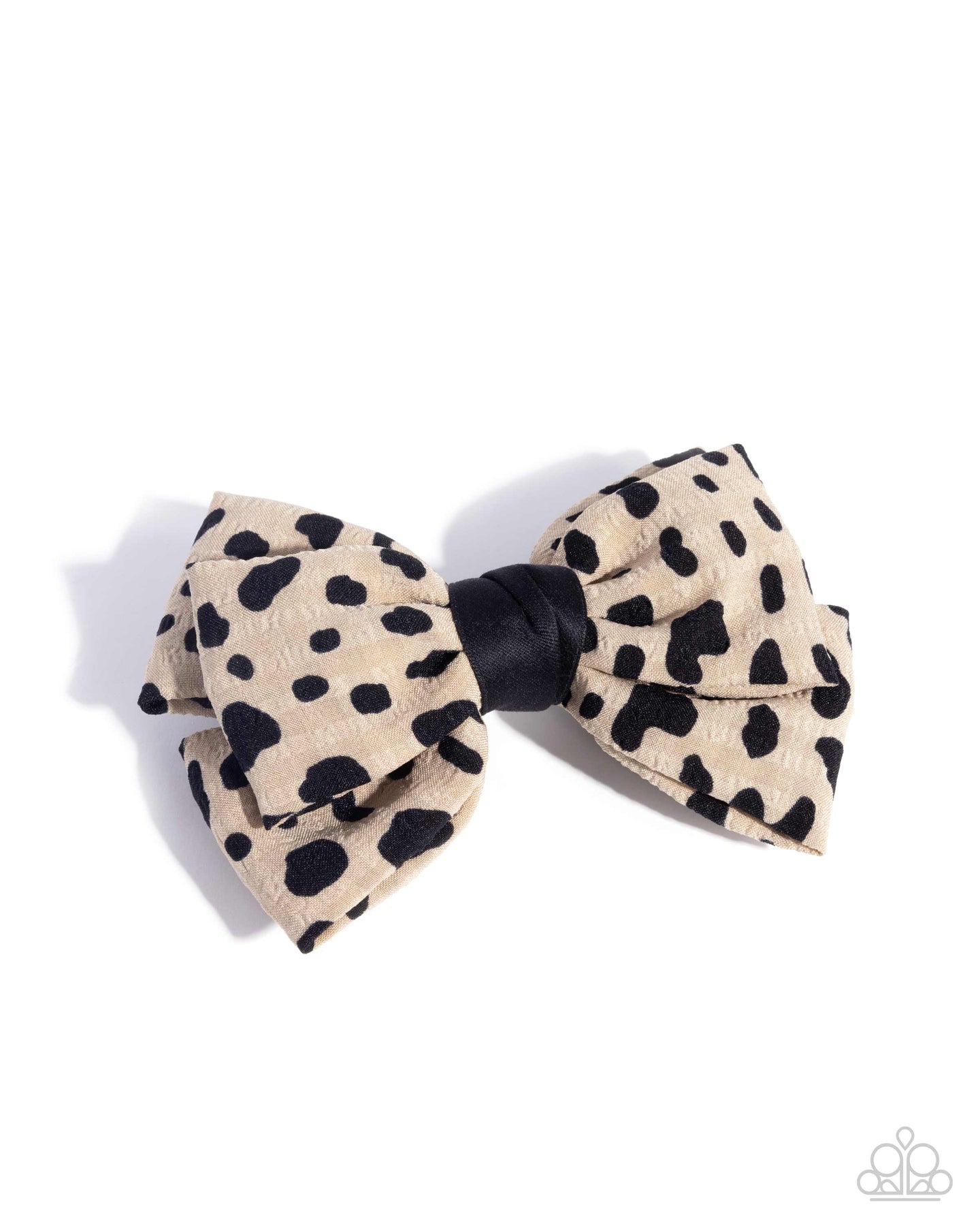 Spotted Showcase - Brown hair clip A061