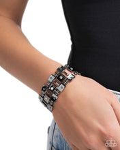 Load image into Gallery viewer, Puzzling Persistence - Black bracelet D042
