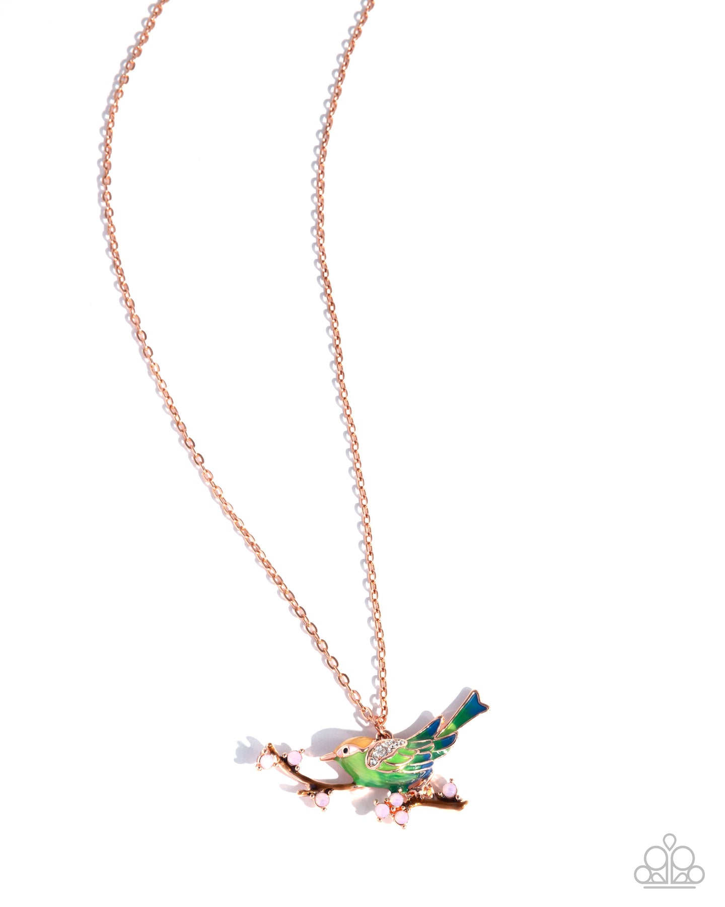 Painted Perch - Copper necklace E082