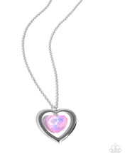 Load image into Gallery viewer, Heartfelt Hemisphere - Pink necklace D054

