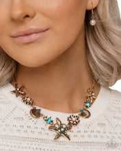 Load image into Gallery viewer, $16 SET: Starfish Song - Blue NECKLACE + BRACELET B124

