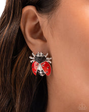 Load image into Gallery viewer, Lavish Ladybug - Red earring F005
