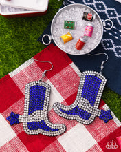 Load image into Gallery viewer, Benevolent Boot - Blue earring G048
