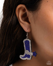 Load image into Gallery viewer, Benevolent Boot - Blue earring G048
