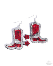 Load image into Gallery viewer, Benevolent Boot - Red earring BOX 16(2)
