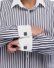 Load image into Gallery viewer, Stony Sophistication - Blue cuff links A033
