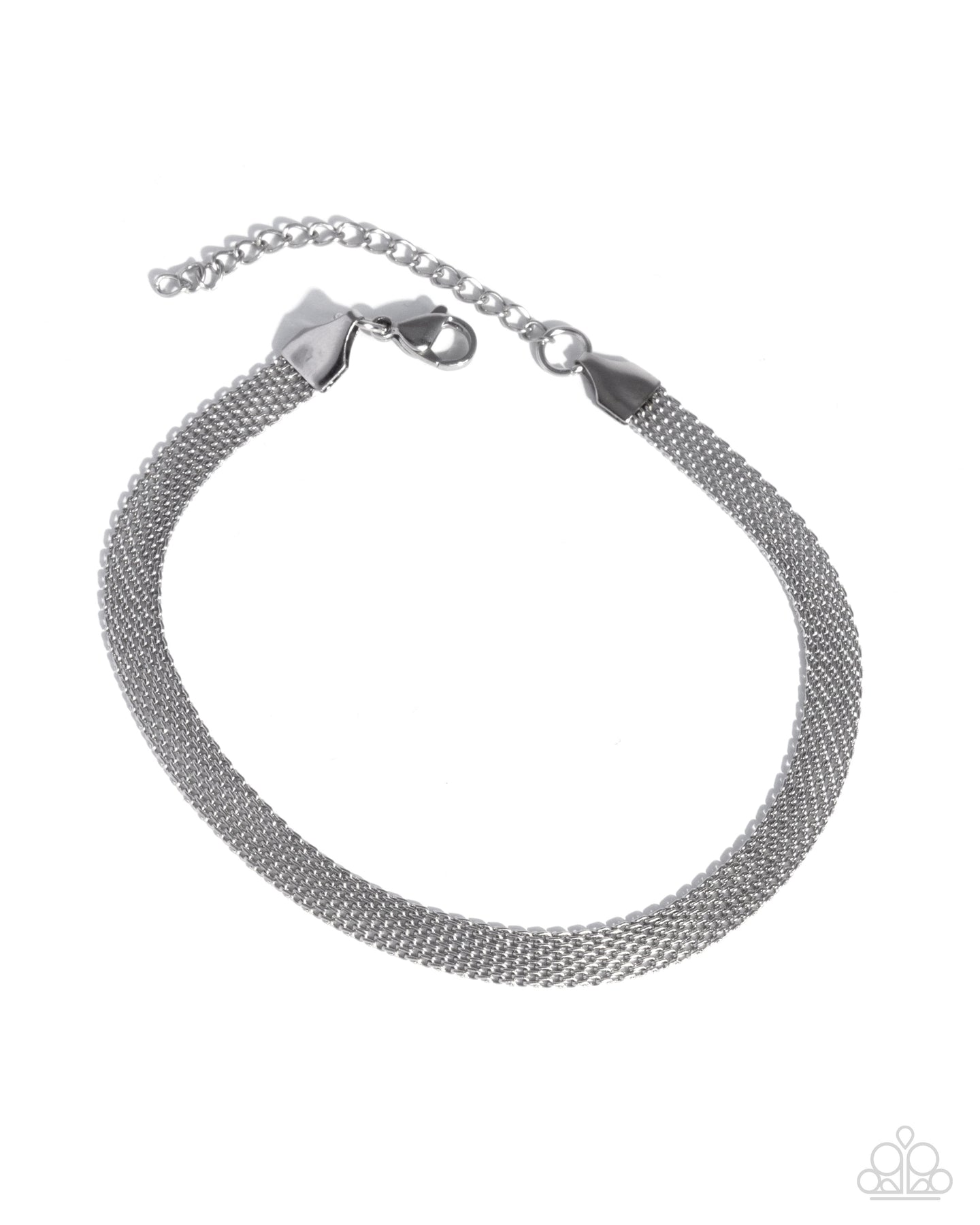 Mesh Maverick - Silver bracelet (stainless steel) E016
