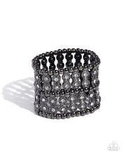 Load image into Gallery viewer, Stacked Significance - Black bracelet E081
