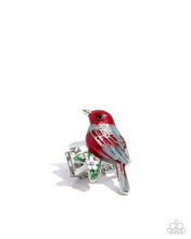 Load image into Gallery viewer, Nestled Nightingale - Red ring B121
