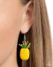 Load image into Gallery viewer, Pleasant Pineapple - Yellow earring E070
