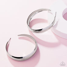 Load image into Gallery viewer, Gravity Generosity - Silver hoop earring LOP March 2025 E070
