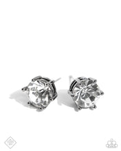 Load image into Gallery viewer, Forceful Facets - Black post earring April 2025 FF B092
