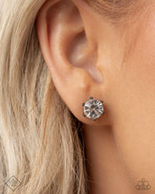 Load image into Gallery viewer, Forceful Facets - Black post earring April 2025 FF B092
