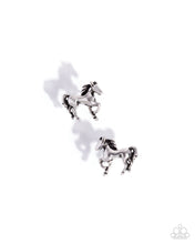 Load image into Gallery viewer, Stallion Selfie - Silver post earring 2234
