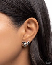 Load image into Gallery viewer, Stallion Selfie - Silver post earring 2234
