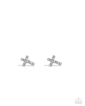 Load image into Gallery viewer, Sacred Shimmer - White post earring F006
