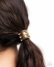 Load image into Gallery viewer, Crimped Celebrity - Gold Hair Tie B123
