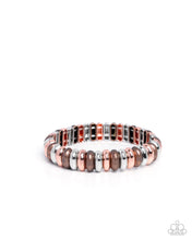 Load image into Gallery viewer, Multicolored Meeting - Copper bracelet B046
