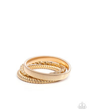 Load image into Gallery viewer, Tailored Texture - Gold bracelet
