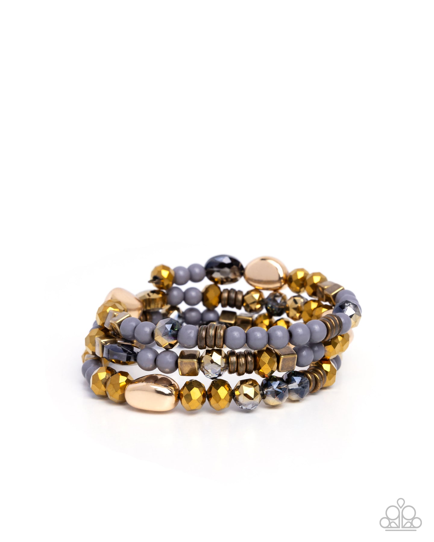 Material WHIRL - Brass coil bracelet B008