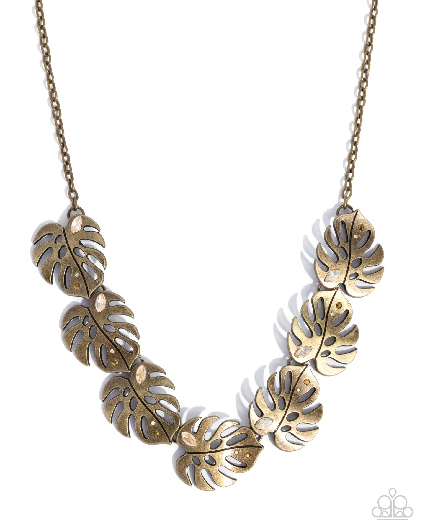 Leafy Legato - Brass necklace E015