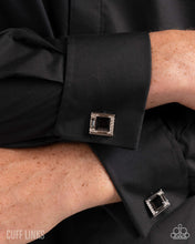 Load image into Gallery viewer, Reasonable Radiance - Black men&#39;s cuff links E052
